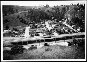 Site of Pacific Electric grade separation over Mission Road after construction, March 1937