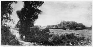 Pueblo De Taos as seen from the Sacred Grove, Taos, New Mexico, ca.1880