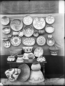 Collection of 36 Pala Mission Indian baskets, ca.1905