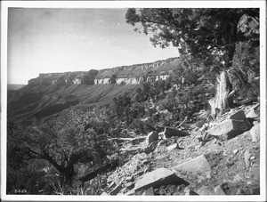 Dutton Point on the north rim of the Grand Canyon, from Bass Trail, Powell Plateau ca.1900-1930