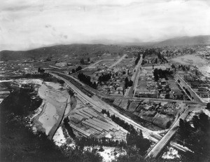 View of Lincoln Heights looking east from Elysian Park, April 1900-1930