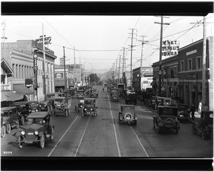 View of Santa Monica Boulevard looking east from Western Avenue, Hollywood, ca.1924