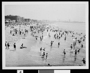 Venice bathers on the beach