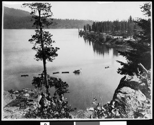 A panoramic view of King's Bay, Hayden Lake, Idaho