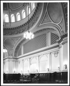 Interior view of the Second Church of Christ Scientist, West Adams Boulevard and Figueroa Street, 1971