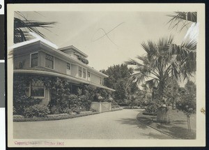 Exterior view of the Hughes home in Palo Alto