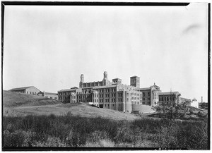 Several large buildings on the UCLA campus