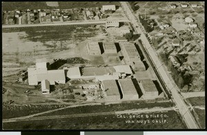 Aerial view of the California Brick and Tile Company