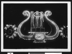 Float in Shriner's electrical parade, ca.1910
