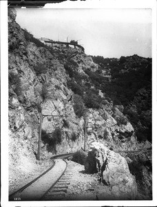 Mount Lowe Railway track and circular bridge