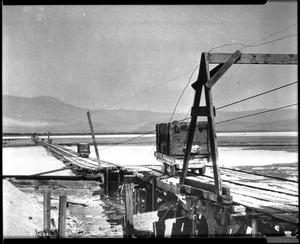 View of a salt mine, California, ca.1910