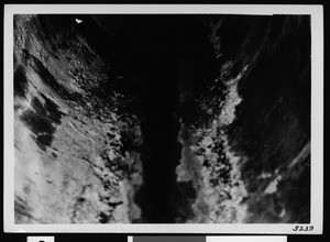 Department of Public Works sewer, close-up interior view