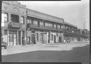 Exterior view of the Chee Kung Tong Co. building on Marchessault Street in Los Angeles's Chinatown, ca.1933