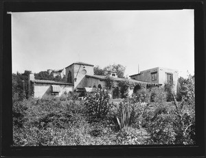 Exterior view of a Spanish Revival-style home in Los Angeles