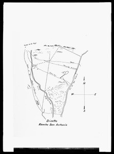 Map of Rancho Antonio, the Lugo claim