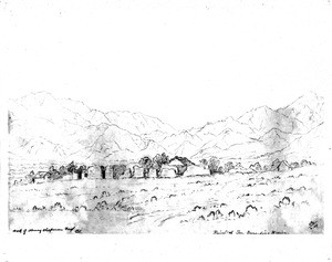 Sketch of the San Bernardino Mission by H.C. Ford, 1881
