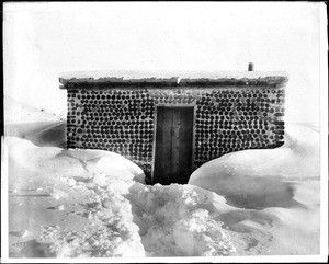 A miner's cabin built from bottles, Goldfield, Nevada, ca.1900-1930