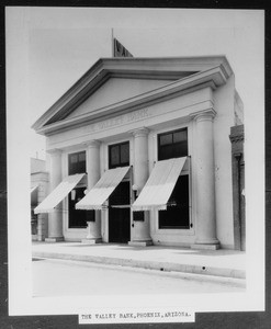 Exterior view of the Valley Bank in Phoenix, Arizona