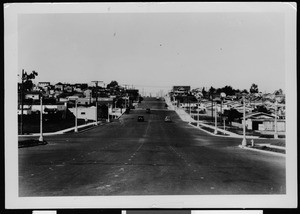 Gaffey Street looking north from Seventh Street after improvement, March 3, 1934