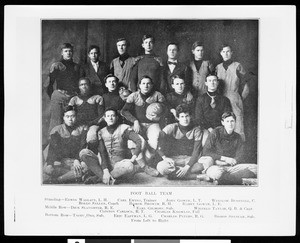 Group portrait of a football team, 1907