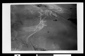 Aerial view of a flooded area near Santa Ana, 1938