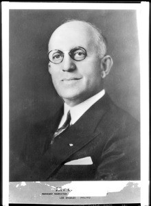 Portrait of Jay B. Jacobs, president of the Federation of Jewish Welfare Organization from 1931-1932