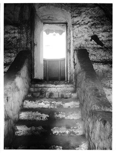 View from the rear of the steps to the pulpit at Mission San Juan Bautista, California, ca.1903