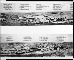 Rendall panoramic photograph of Los Angeles, ca.1869