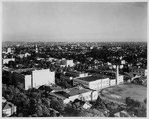 View of Hollywood looking southeast from the Roosevelt Hotel, 1929