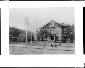 Spring Street School on Spring Street, Los Angeles, ca.1884-1886