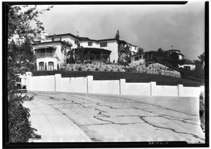 Exterior view of a hillside house in Hollywood, March 11, 1930