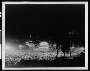 Hollywood Bowl performance at night