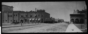 Valley State Bank and opera house building in El Centro, across the street from the El Centro Hotel, ca.1910