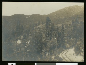 Mount Tamalpais railroad track, 1910