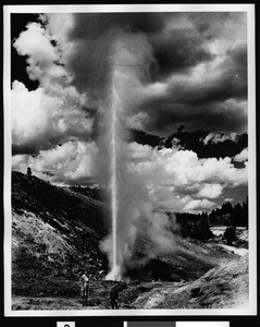 Geyser near Hot Creek Fish Hatchery, ca.1940