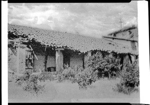 Exterior view of Mission San Antonio de Padua from the inner court, ca.1889