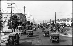 View of Western Avenue looking north from Eighth Street, ca.1924