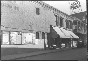 View of Marchessault Street from Alameda Street in Los Angeles's Chinatown, November 1933