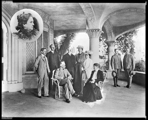 Portrait of Mrs. Katherine Tingley and her councillors at the Theosophis Institute at Point Loma, ca.1902