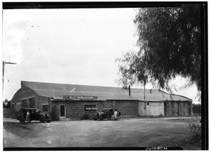 Exterior view of the Valley Date Packing Corporation plant at Monrovia, 1926