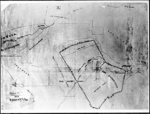 Map of the San Jacinto area, Riverside, ca.1840