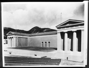 View of the stage of the Greek Theater at Griffith Park