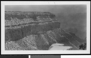 Snow-covered plateau in the Grand Canyon, Arizona, 1900-1940