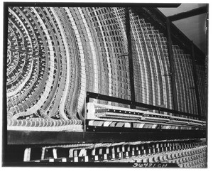 Wiring of Air Traffic Control equipment at the Burbank Airport, 1937