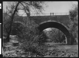 View of a bridge in Los Gatos, ca.1900