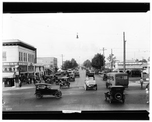 View of Western Avenue at Vernon Avenue, ca.1924