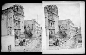 Cathedral of San Agustin and Federal Palace, Queretario, Mexico, ca.1905-1910