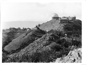 Exterior view of Lick Observatory on Mount Hamilton, California, ca.1904-1909