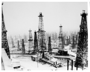 View of Signal Hill oil fields, ca.1930