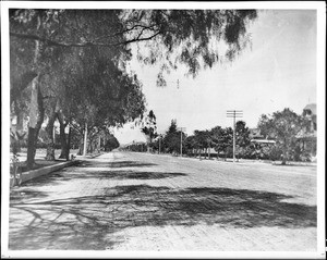 View of Figueroa Street at Adams Street looking north, Los Angeles, ca.1896